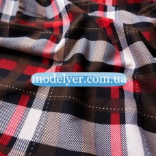 Ткань Французский трикотаж клетка